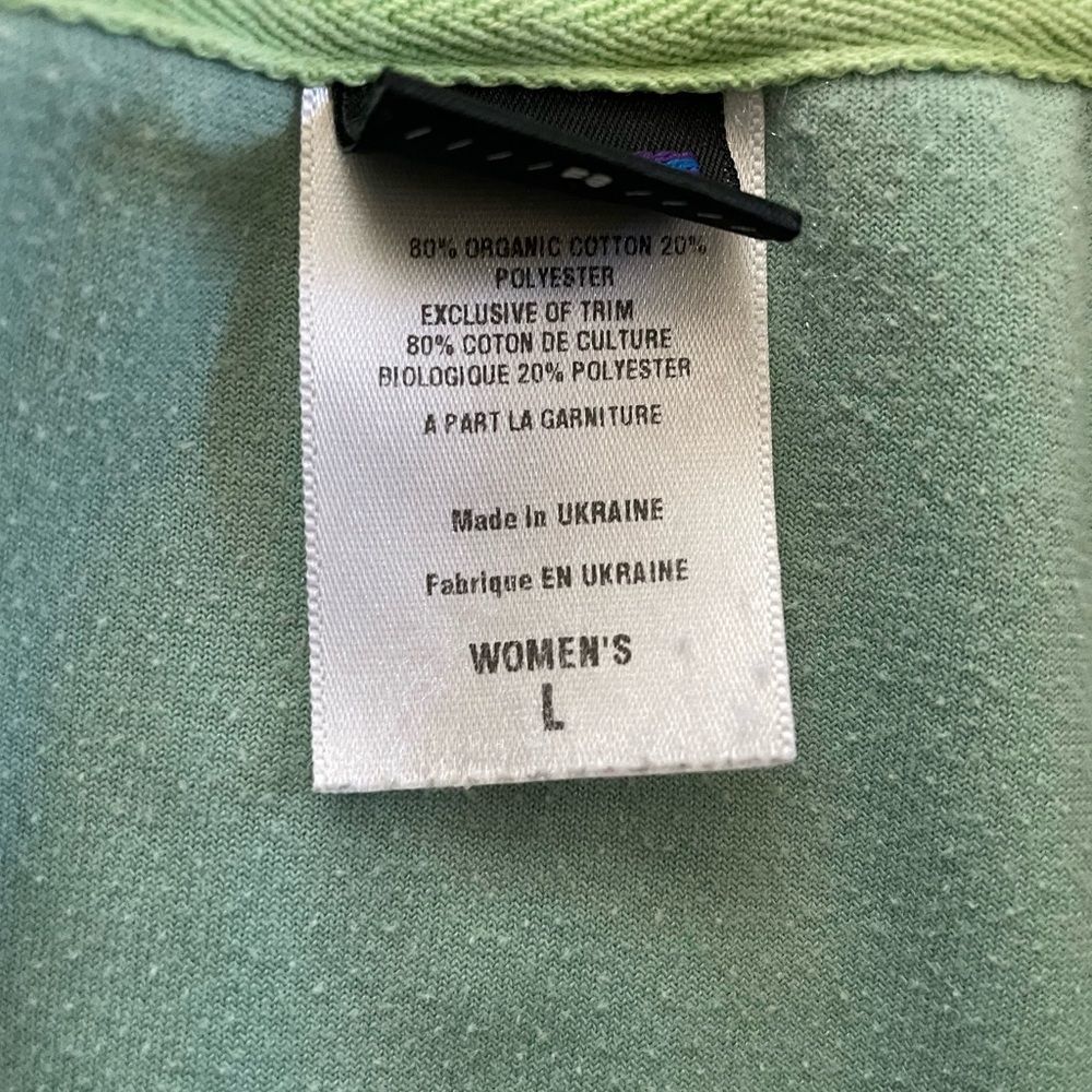 PATAGONIA vintage Velour green pullover women's size large - Picture 5 of 12